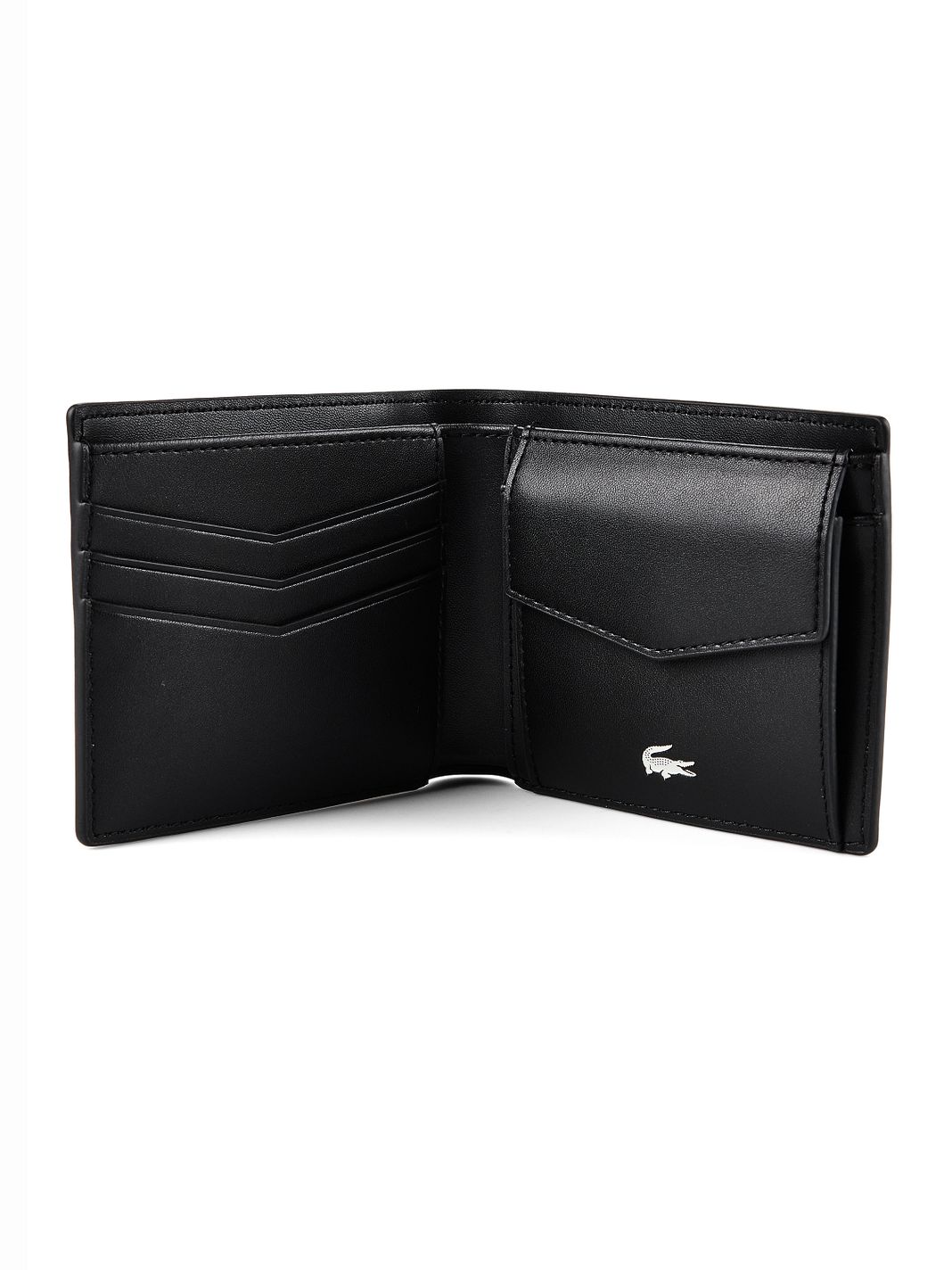 Lacoste Ossian Portafoglio Protezione RFID Vera Pelle 12 cm Lacoste Ossian Portafoglio Protezione RFID Vera Pelle 12 cm