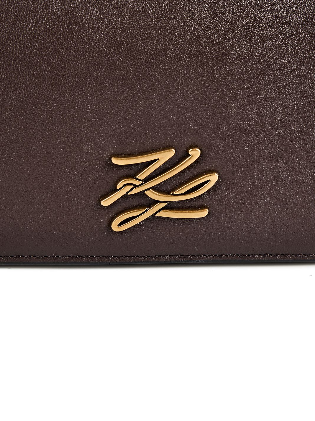 Karl Lagerfeld Autograph Borsa a spalla Vera Pelle 20.5 cm