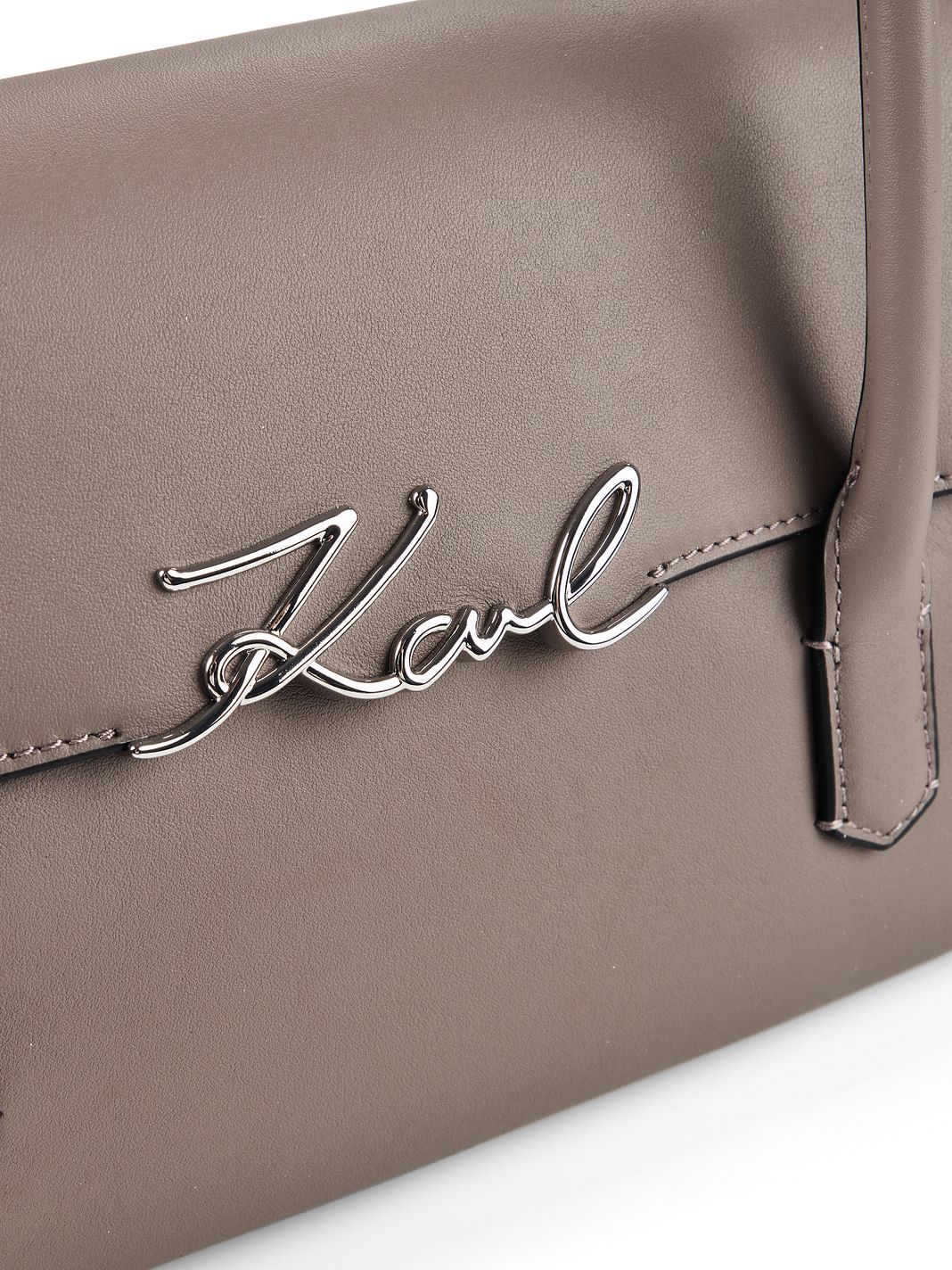 Karl Lagerfeld Signature Borsa a spalla Vera Pelle 37 cm Karl Lagerfeld Signature Borsa a spalla Vera Pelle 37 cm