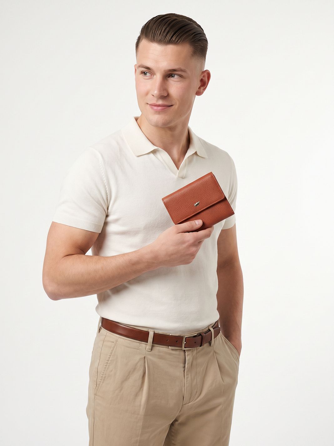 Braun Büffel Asti Cartera Bloqueo RFID Piel natural 12 cm Braun Büffel Asti Cartera Bloqueo RFID Piel natural 12 cm