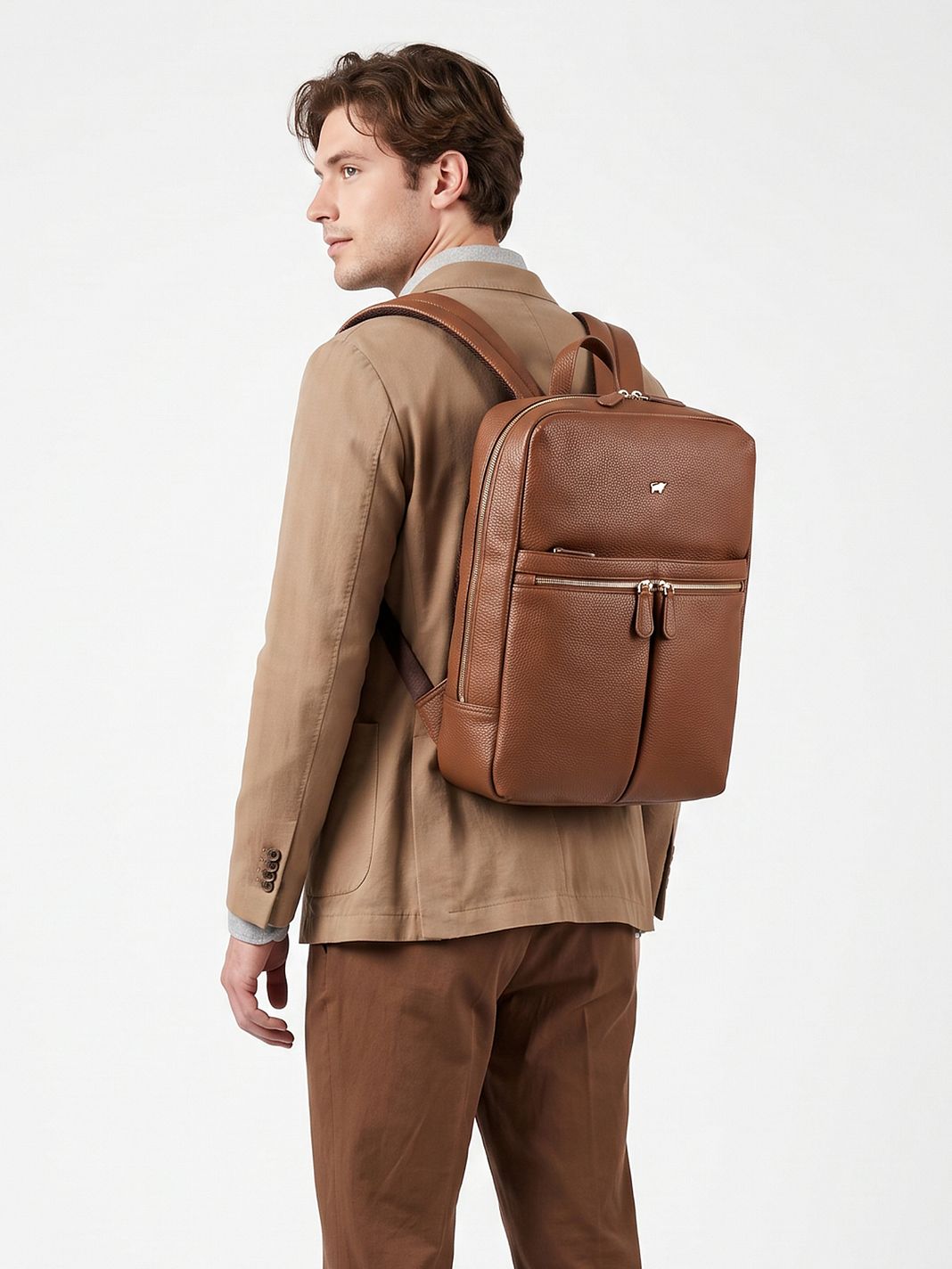 Braun Büffel Hanna Zaino da lavoro M Vera Pelle 40 cm Vano porta PC Braun Büffel Hanna Zaino da lavoro M Vera Pelle 40 cm Vano porta PC