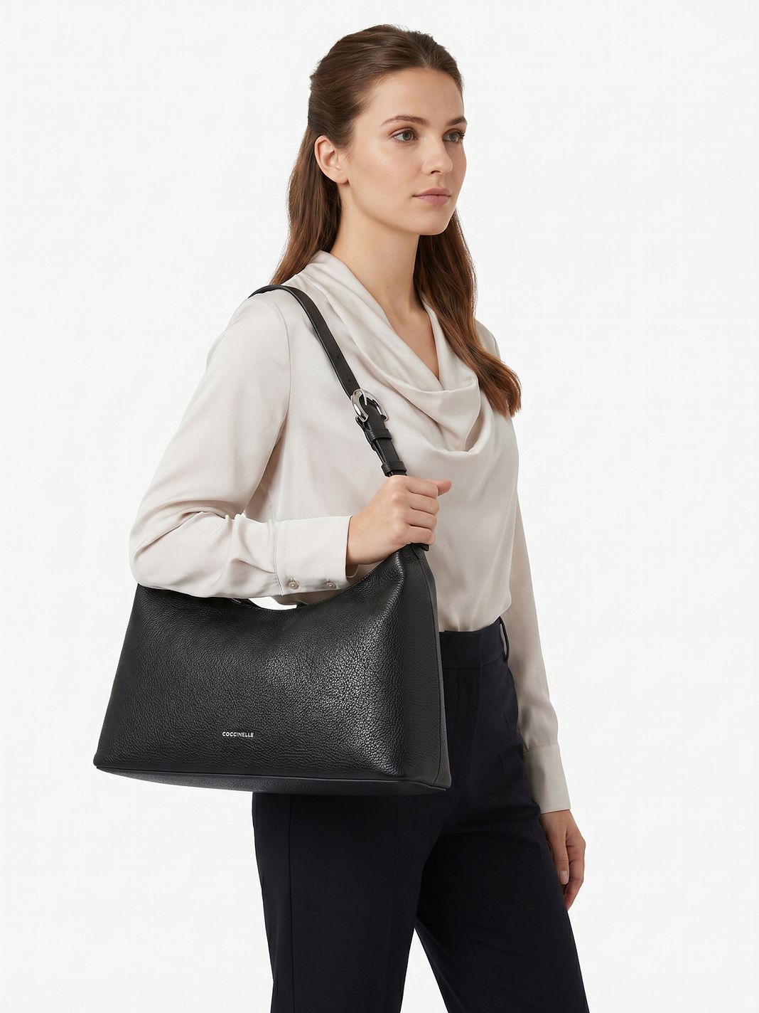 Coccinelle Fern Borsa a spalla Vera Pelle 35 cm Coccinelle Fern Borsa a spalla Vera Pelle 35 cm