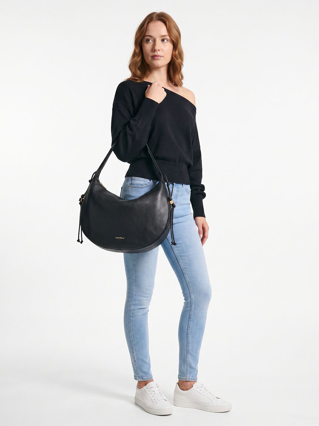 Coccinelle Thess Bolsa de hombro Piel natural 45 cm Coccinelle Thess Bolsa de hombro Piel natural 45 cm