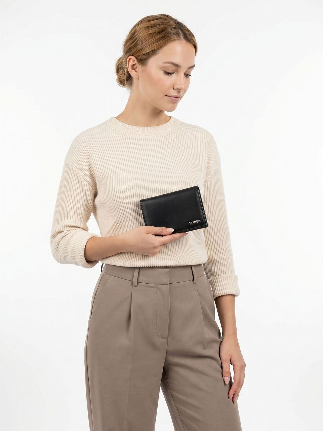 oxmox Leather Portafoglio Protezione RFID Vera Pelle 10 cm oxmox Leather Portafoglio Protezione RFID Vera Pelle 10 cm