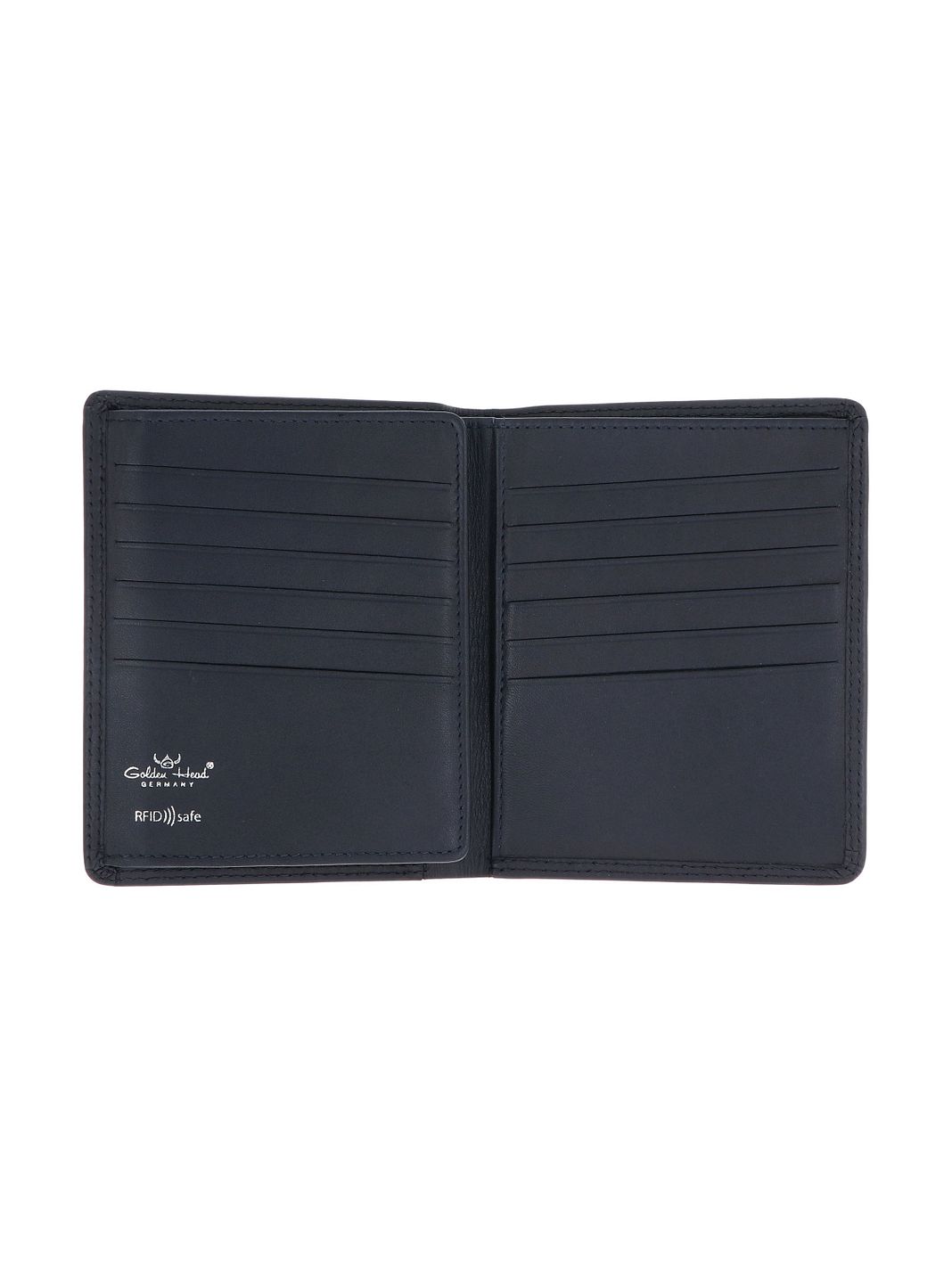 Golden Head Polo Portafoglio Protezione RFID Vera Pelle 13 cm
