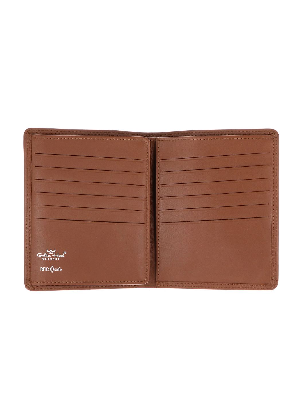 Golden Head Polo Portafoglio Protezione RFID Vera Pelle 13 cm