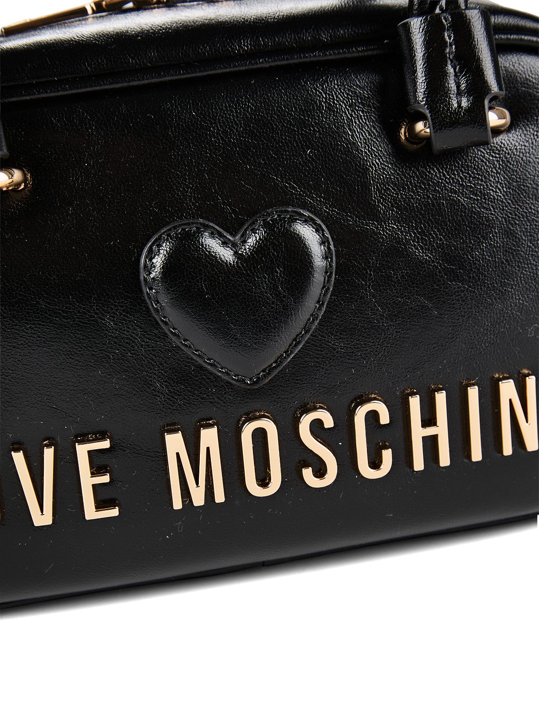 Love Moschino Nero Borsetta Vera Pelle 21 cm Love Moschino Nero Borsetta Vera Pelle 21 cm