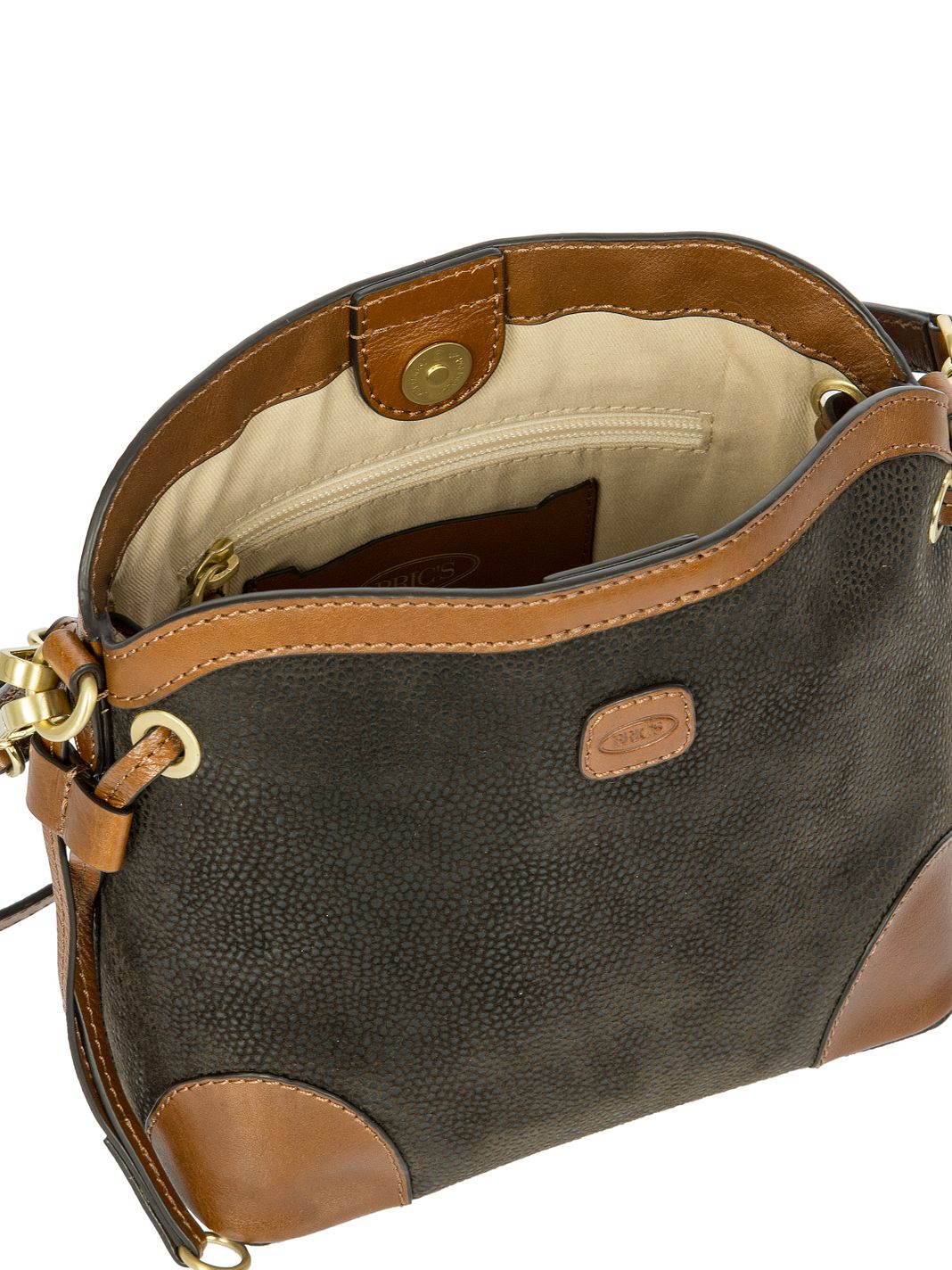 Bric's Volterra Life Bolsa de hombro Piel natural 20 cm