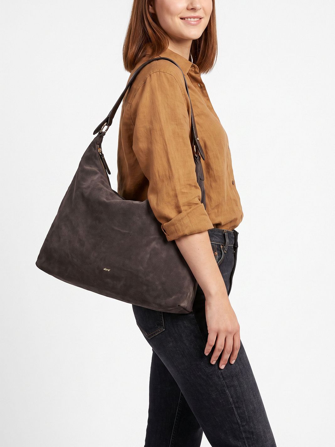 abro All in one Borsa a spalla Vera Pelle 50 cm abro All in one Borsa a spalla Vera Pelle 50 cm