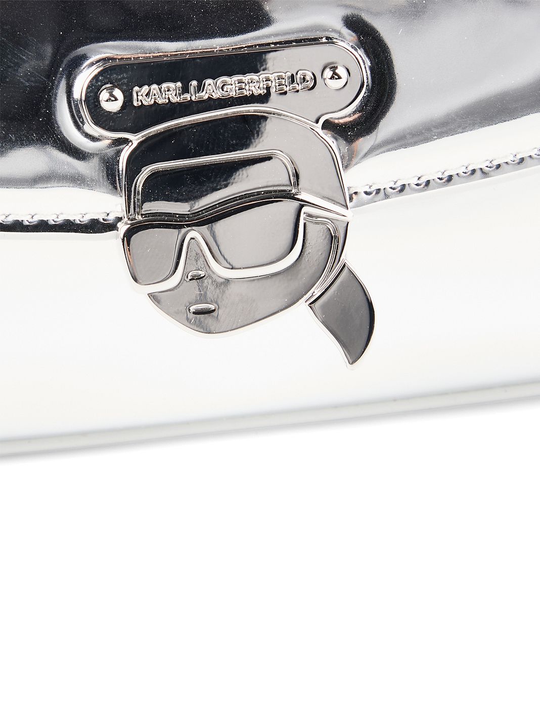 Karl Lagerfeld Ikon Borsa a spalla Vera Pelle 24 cm Karl Lagerfeld Ikon Borsa a spalla Vera Pelle 24 cm