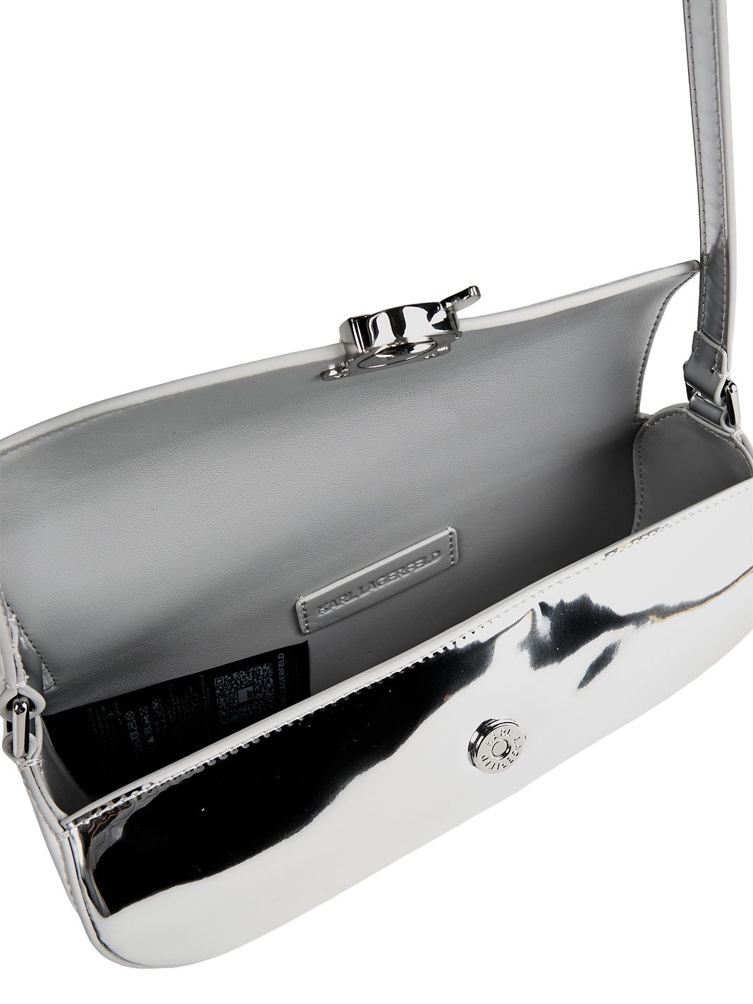 Karl Lagerfeld Ikon Borsa a spalla Vera Pelle 24 cm Karl Lagerfeld Ikon Borsa a spalla Vera Pelle 24 cm