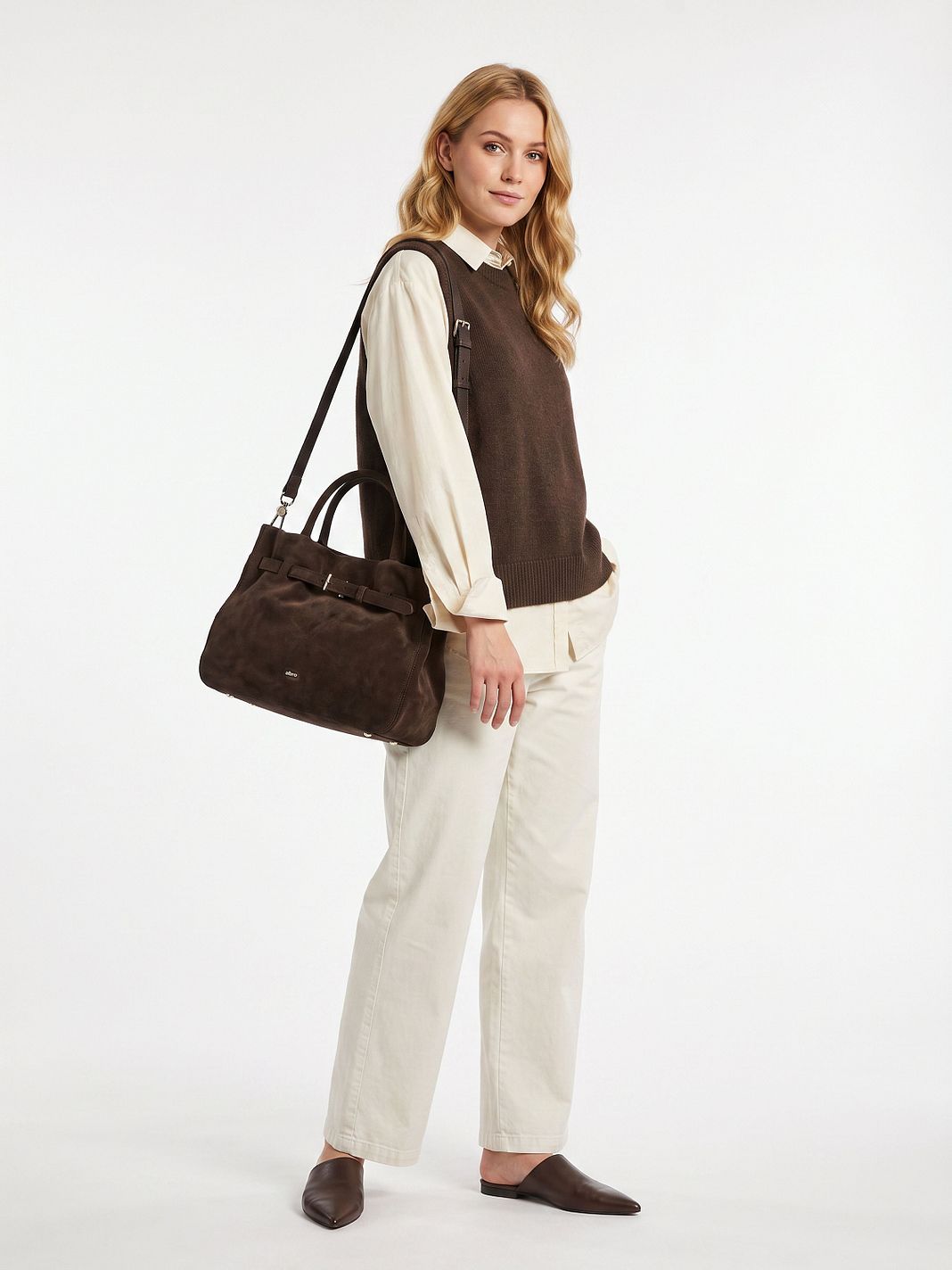 abro Jill Axelväska Läder 35 cm abro Jill Axelväska Läder 35 cm