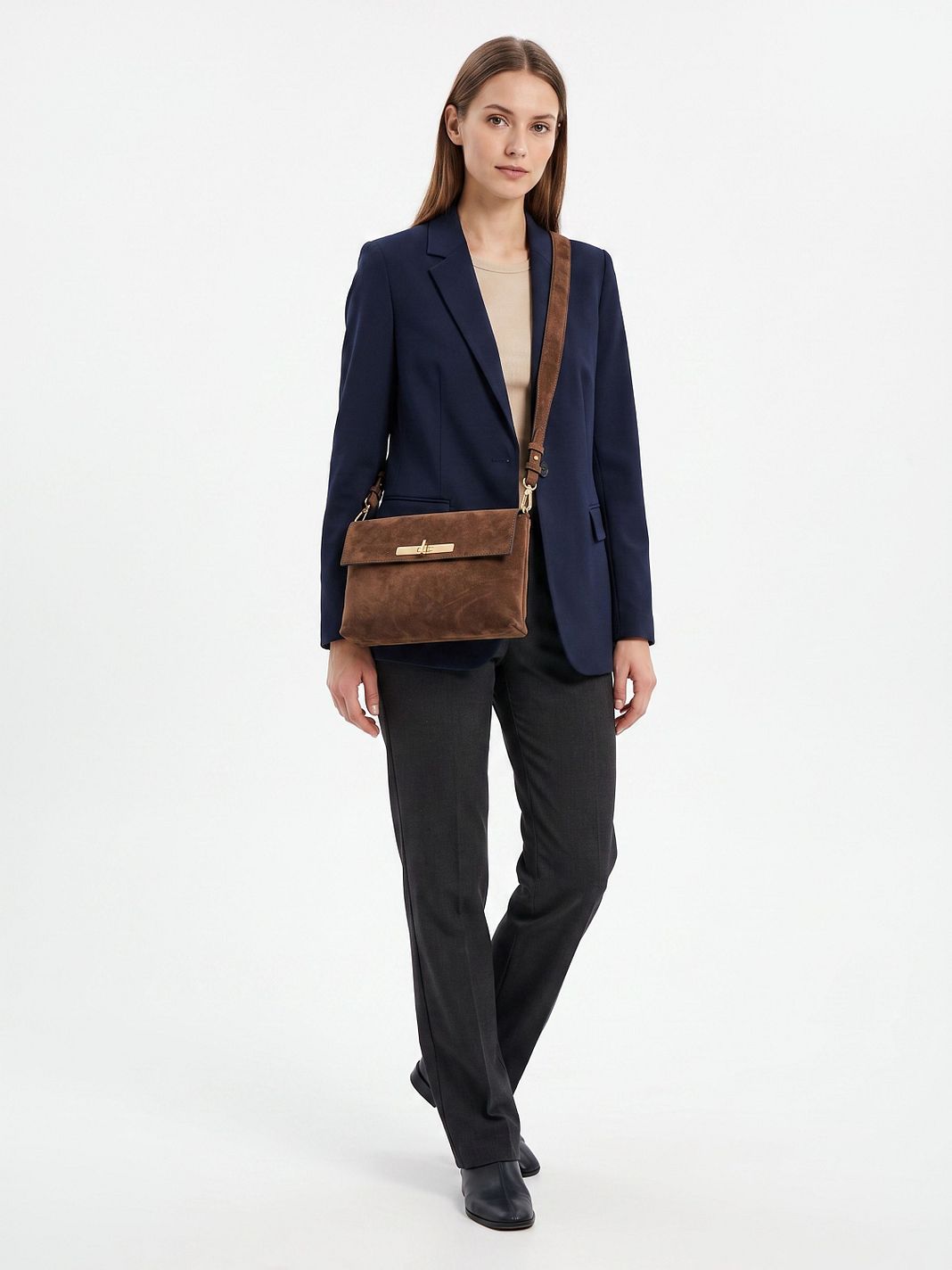 abro Twist Borsa a spalla Vera Pelle 30 cm