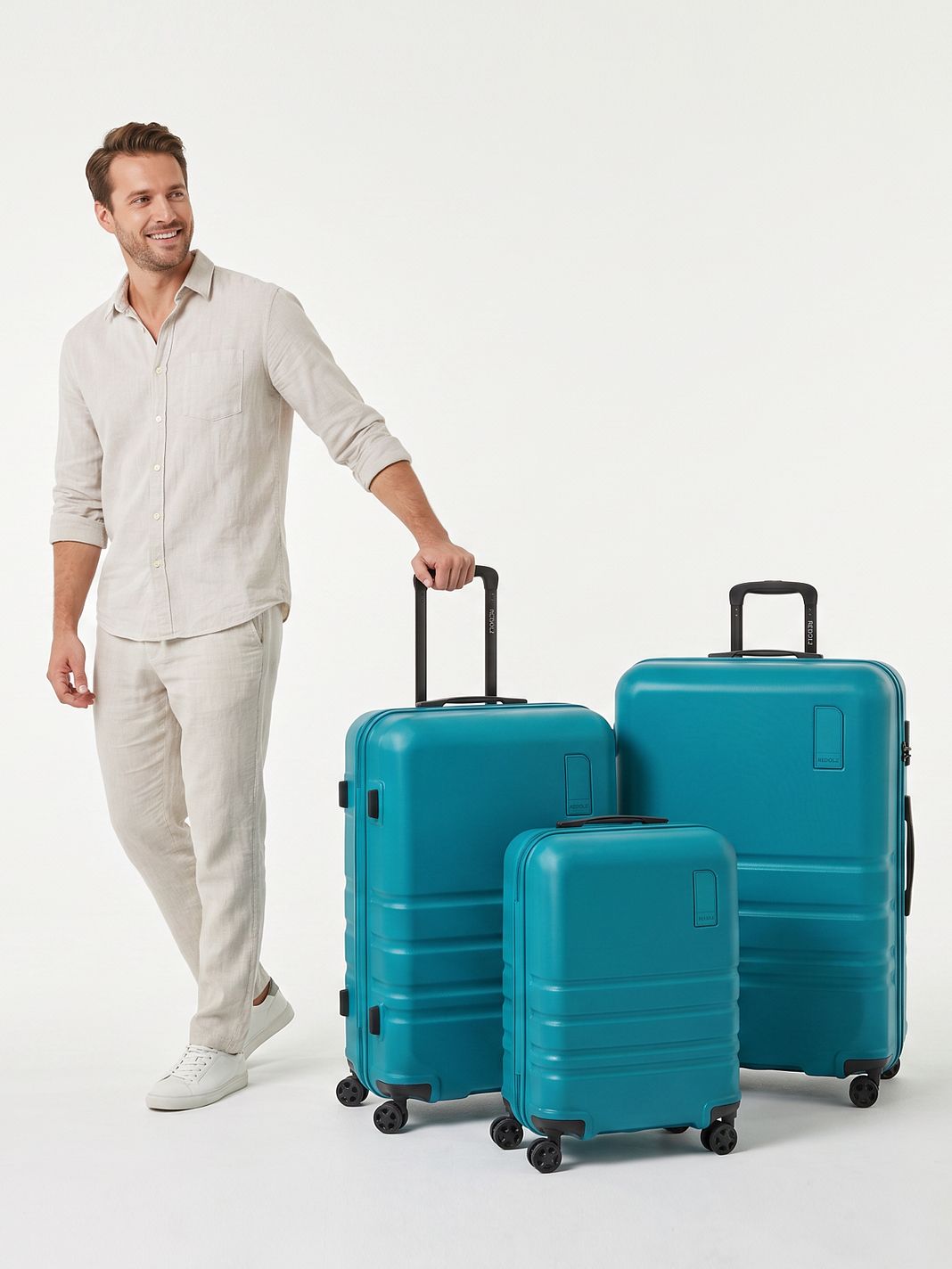 Redolz Pro ABS 4 ruote Set di valigie 3 pezzi espandibile Redolz Pro ABS 4 ruote Set di valigie 3 pezzi espandibile