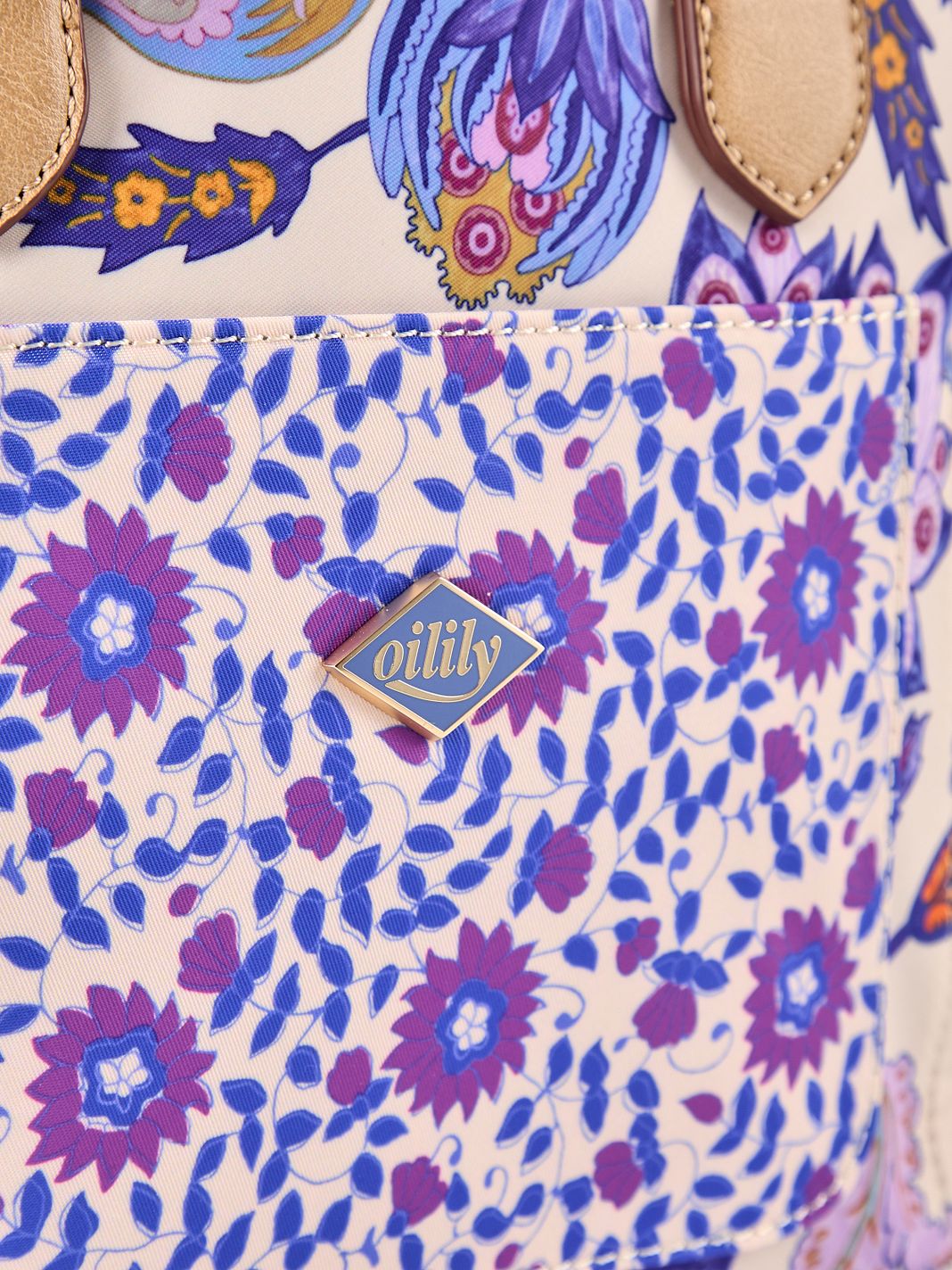 Oilily Sapphire Chintz Borsetta 34 cm Oilily Sapphire Chintz Borsetta 34 cm