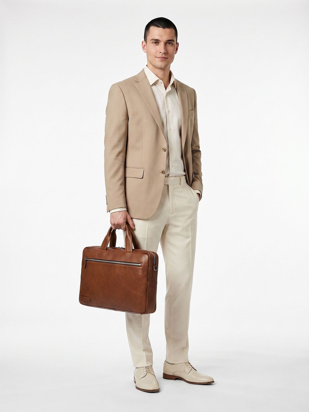 Plevier Jimmy Valigetta Vera Pelle 31 cm Vano porta PC
