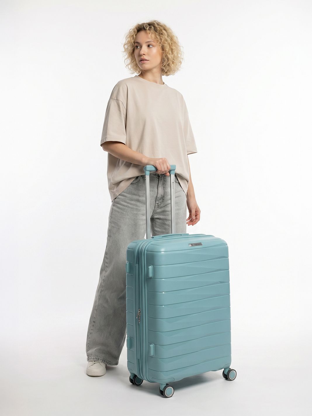 Franky London 4 ruedas Trolley M 65 cm Con asa expansible Franky London 4 ruedas Trolley M 65 cm Con asa expansible