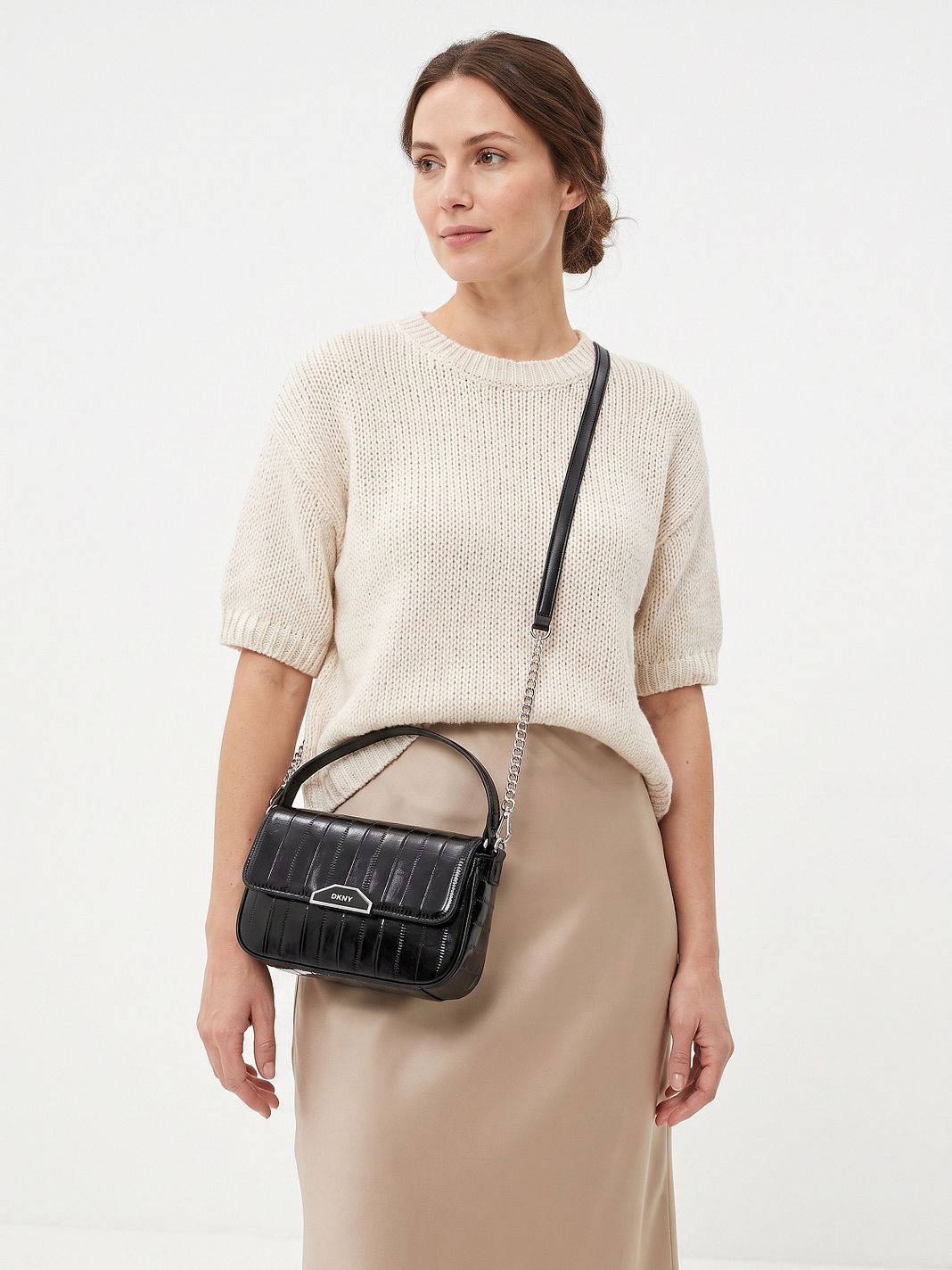 DKNY Willa Borsa a tracolla Vera Pelle 20.5 cm DKNY Willa Borsa a tracolla Vera Pelle 20.5 cm
