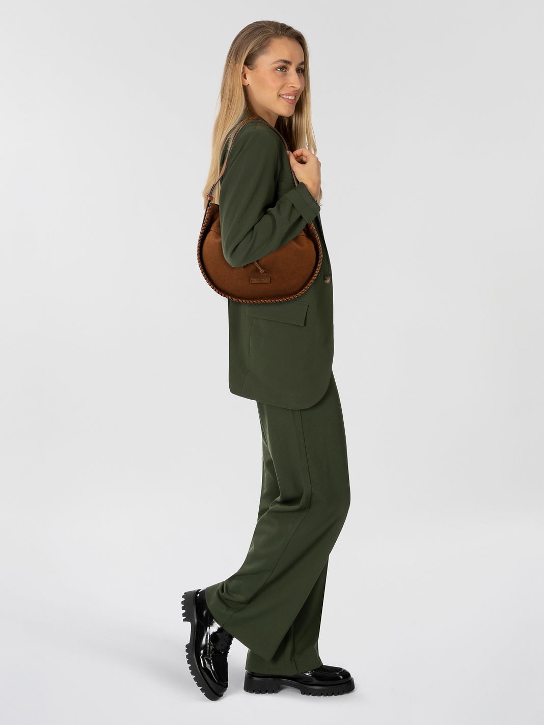 Marc O'Polo Borsa a spalla Vera Pelle 35 cm