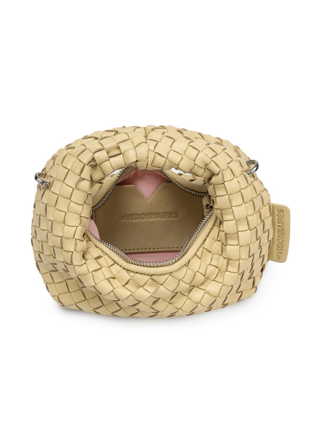 LES VISIONNAIRES Greta Micro weave Borsetta Vera Pelle 20 cm LES VISIONNAIRES Greta Micro weave Borsetta Vera Pelle 20 cm