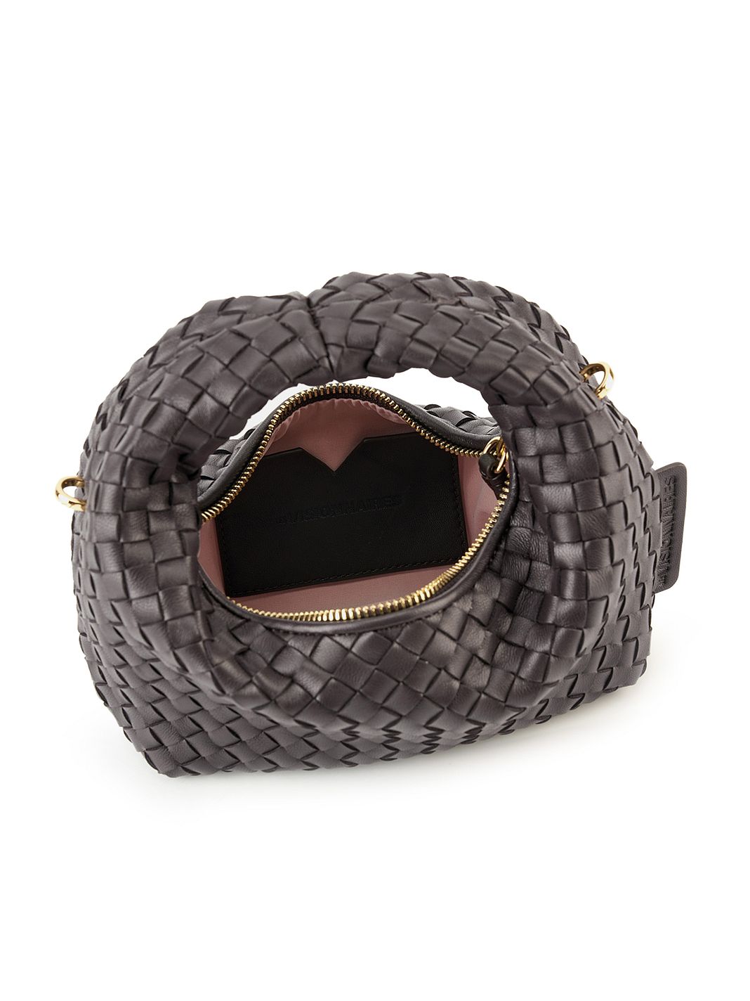 LES VISIONNAIRES Greta Micro weave Borsetta Vera Pelle 20 cm LES VISIONNAIRES Greta Micro weave Borsetta Vera Pelle 20 cm