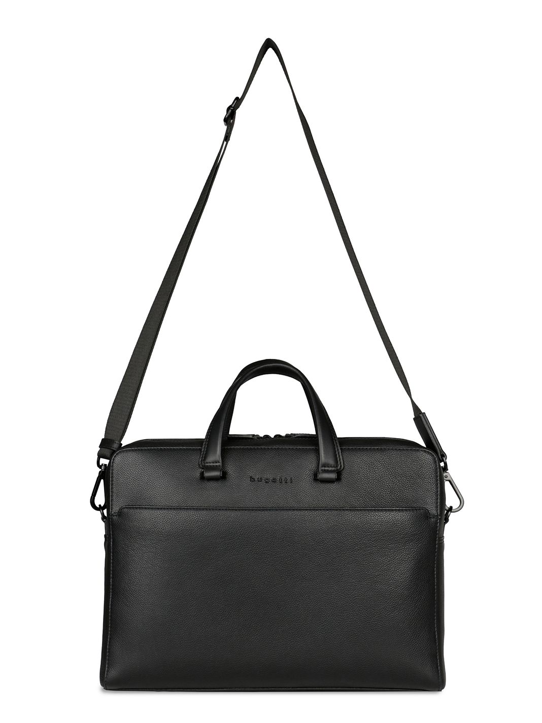 bugatti Black Valigetta Vera Pelle 38 cm Vano porta PC bugatti Black Valigetta Vera Pelle 38 cm Vano porta PC