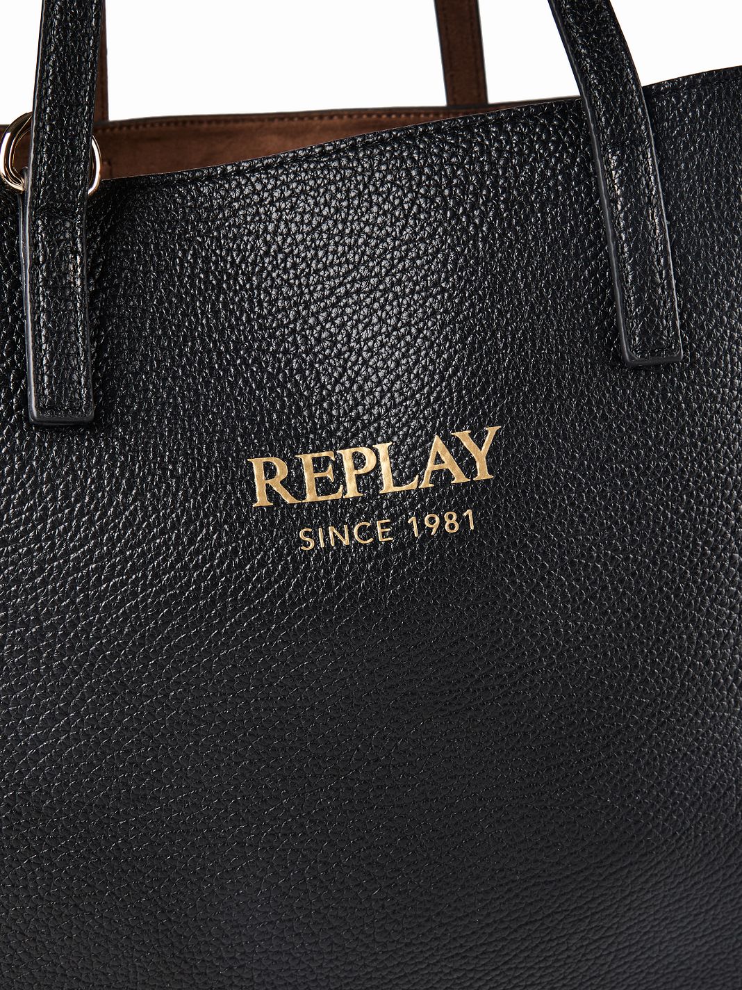 Replay Borsa shopper Vera Pelle 36 cm Replay Borsa shopper Vera Pelle 36 cm