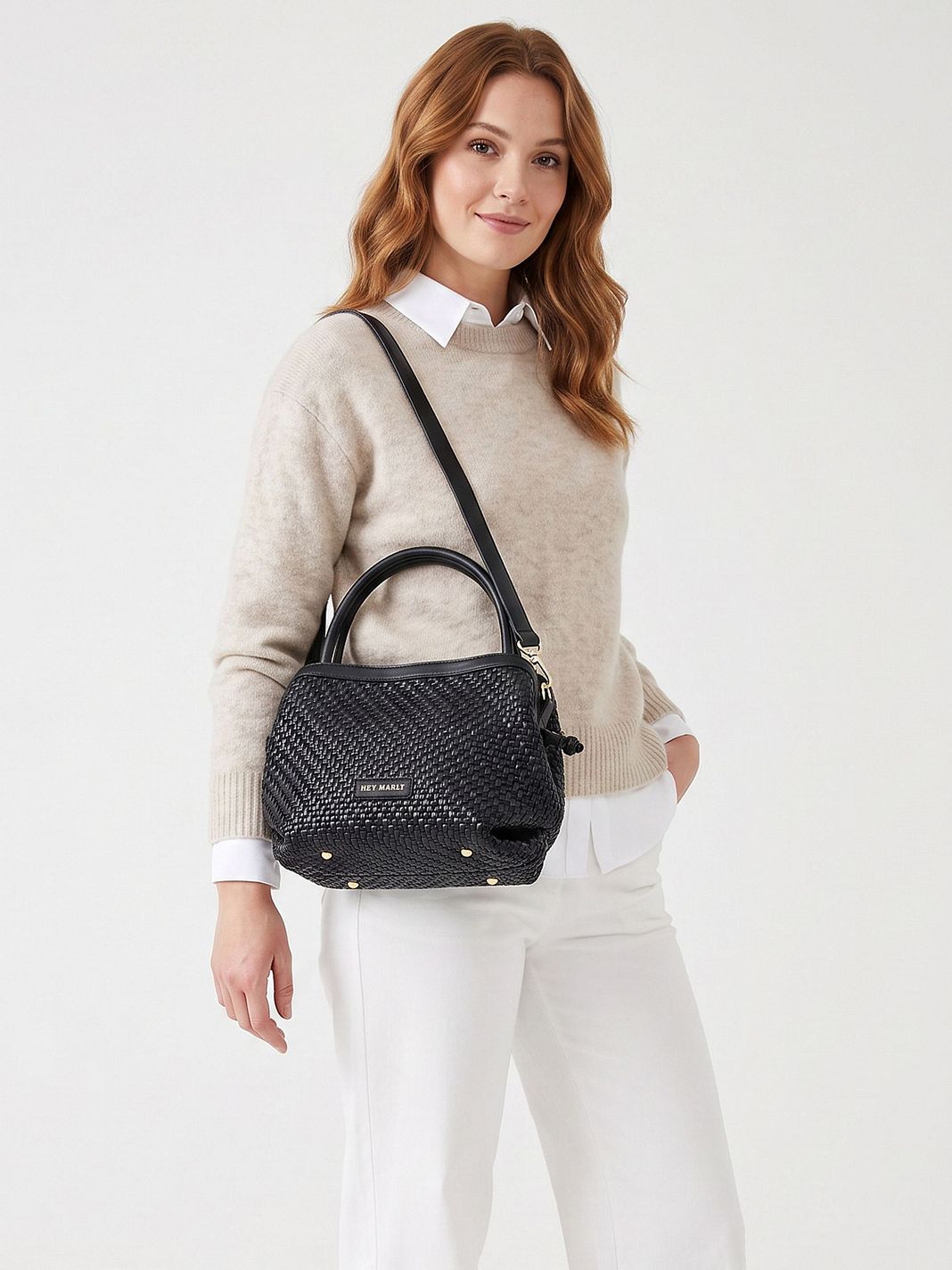 Hey Marly Cool Companion Woven Borsa a spalla S 30 cm Hey Marly Cool Companion Woven Borsa a spalla S 30 cm