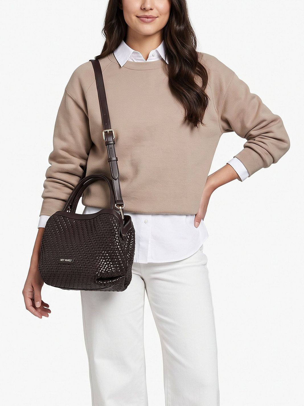Hey Marly Cool Companion Woven Borsa a spalla S 30 cm