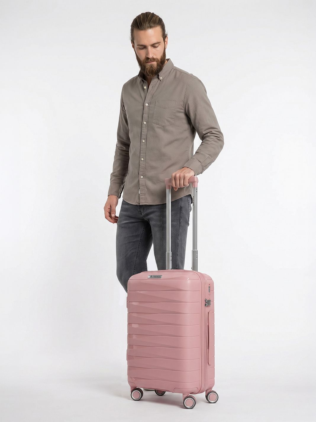 Franky London 4 ruedas Maleta de cabina S 55 cm Con asa expansible