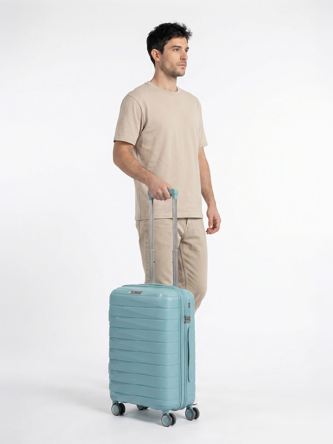 Franky London 4 ruedas Maleta de cabina S 55 cm Con asa expansible