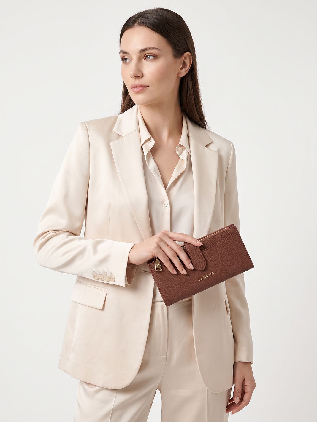 Lazarotti Bologna Leather Portafoglio Vera Pelle 20 cm