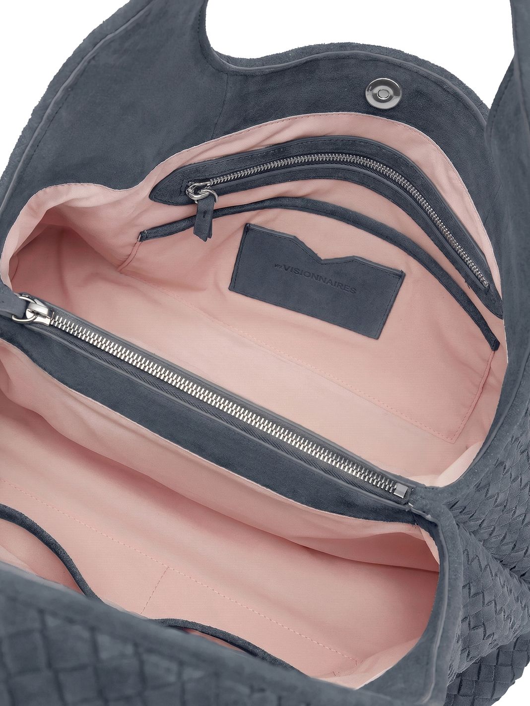 LES VISIONNAIRES Paz Weave Borsa a spalla Vera Pelle 44 cm LES VISIONNAIRES Paz Weave Borsa a spalla Vera Pelle 44 cm