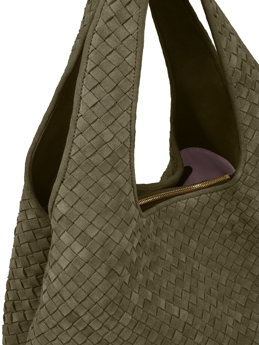 LES VISIONNAIRES Paz Weave Borsa a spalla Vera Pelle 44 cm LES VISIONNAIRES Paz Weave Borsa a spalla Vera Pelle 44 cm