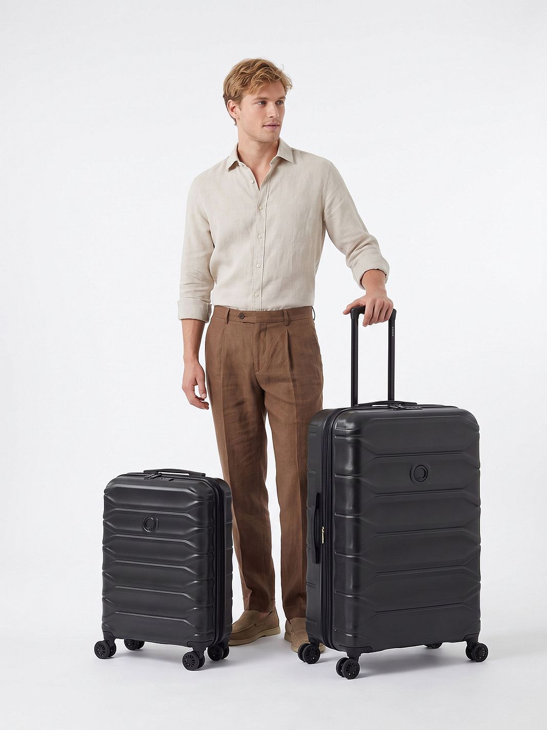 Delsey Paris Set di valigie Meteor a 4 ruote S+L espandibile Delsey Paris Set di valigie Meteor a 4 ruote S+L espandibile