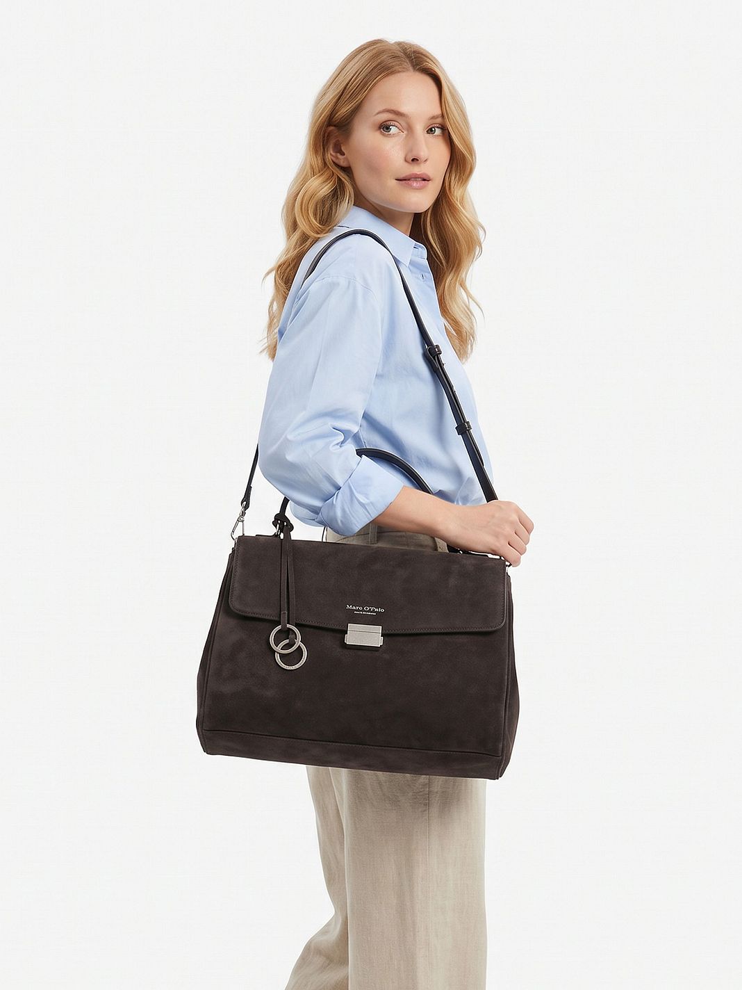 Marc O'Polo Borsa a spalla Vera Pelle 45 cm Marc O'Polo Borsa a spalla Vera Pelle 45 cm