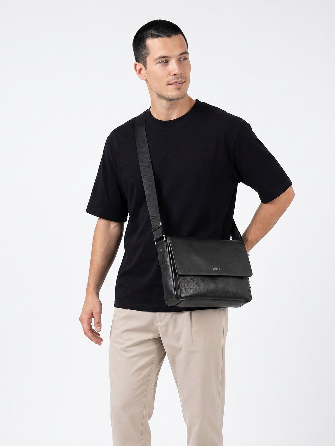 Joop! Teramo Messenger bags Läder 37 cm Laptopfack