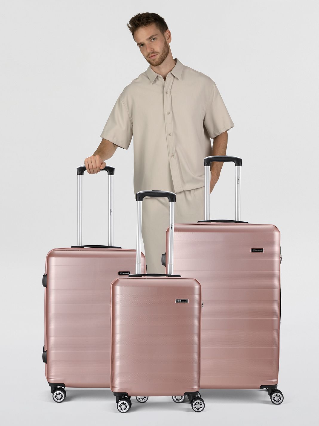 Benzi 5330 4 ruote Set di valigie 3 pezzi