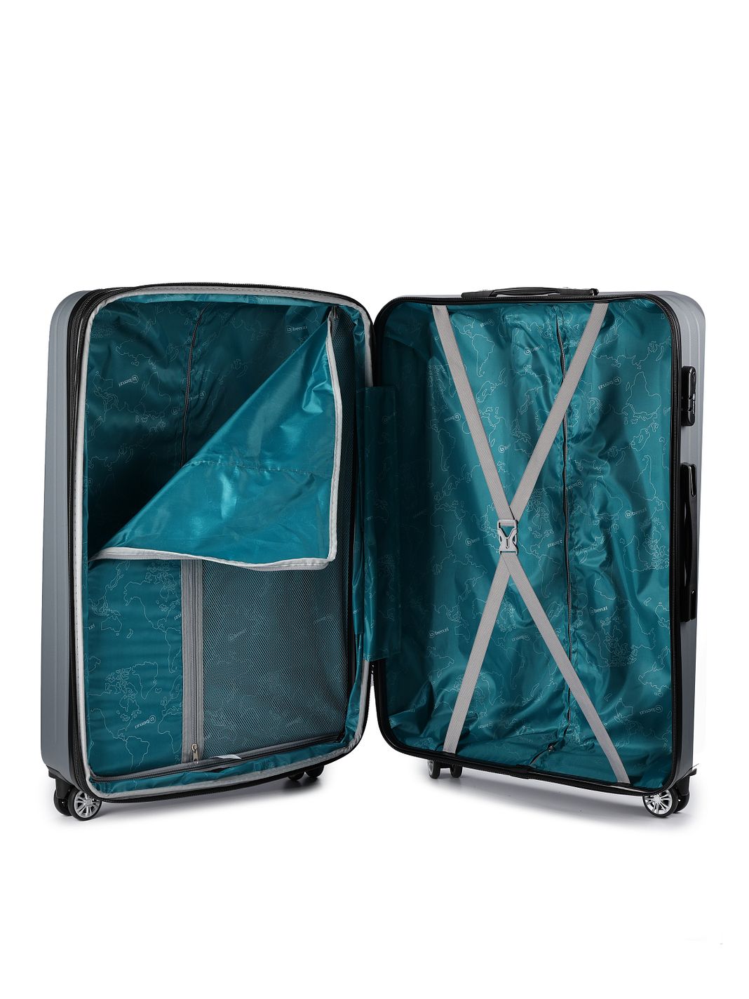 Benzi 5493 4 ruote Set di valigie 3 pezzi espandibile