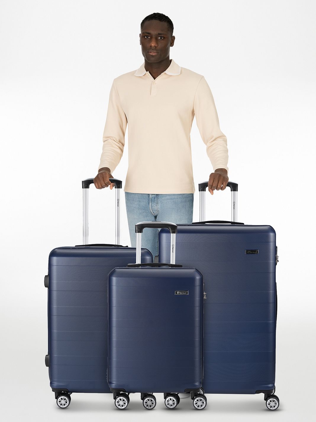 Benzi 5330 4 ruote Set di valigie 3 pezzi Benzi 5330 4 ruote Set di valigie 3 pezzi