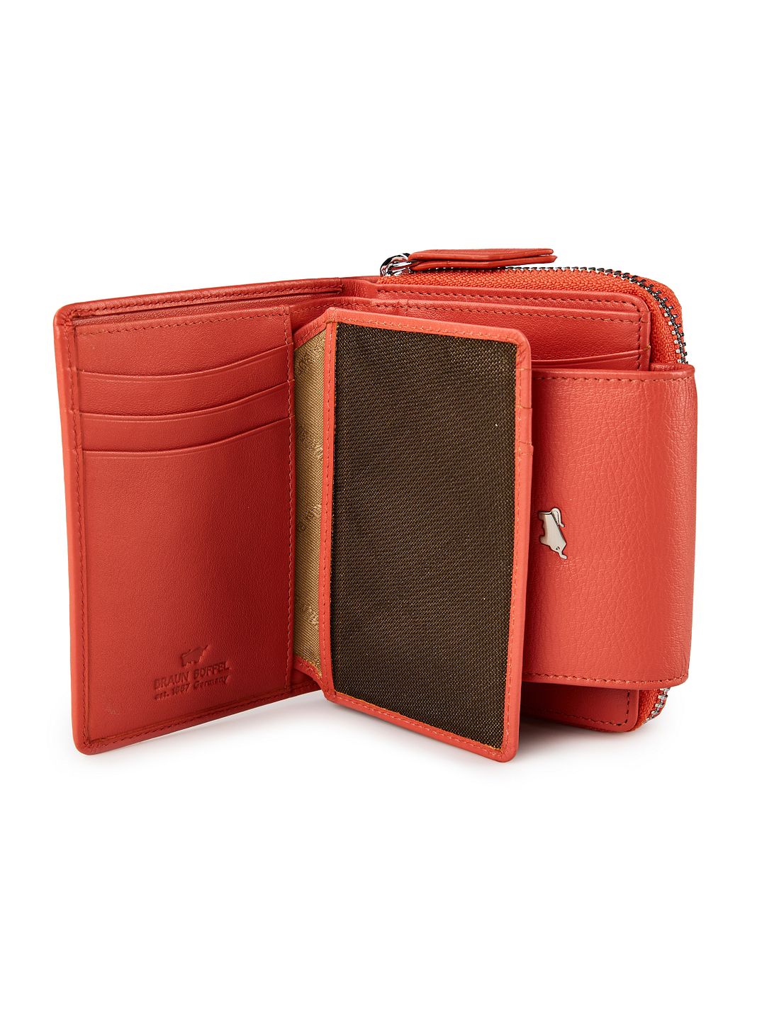Braun Büffel Joy Plånbok RFID-skydd Läder 12 cm