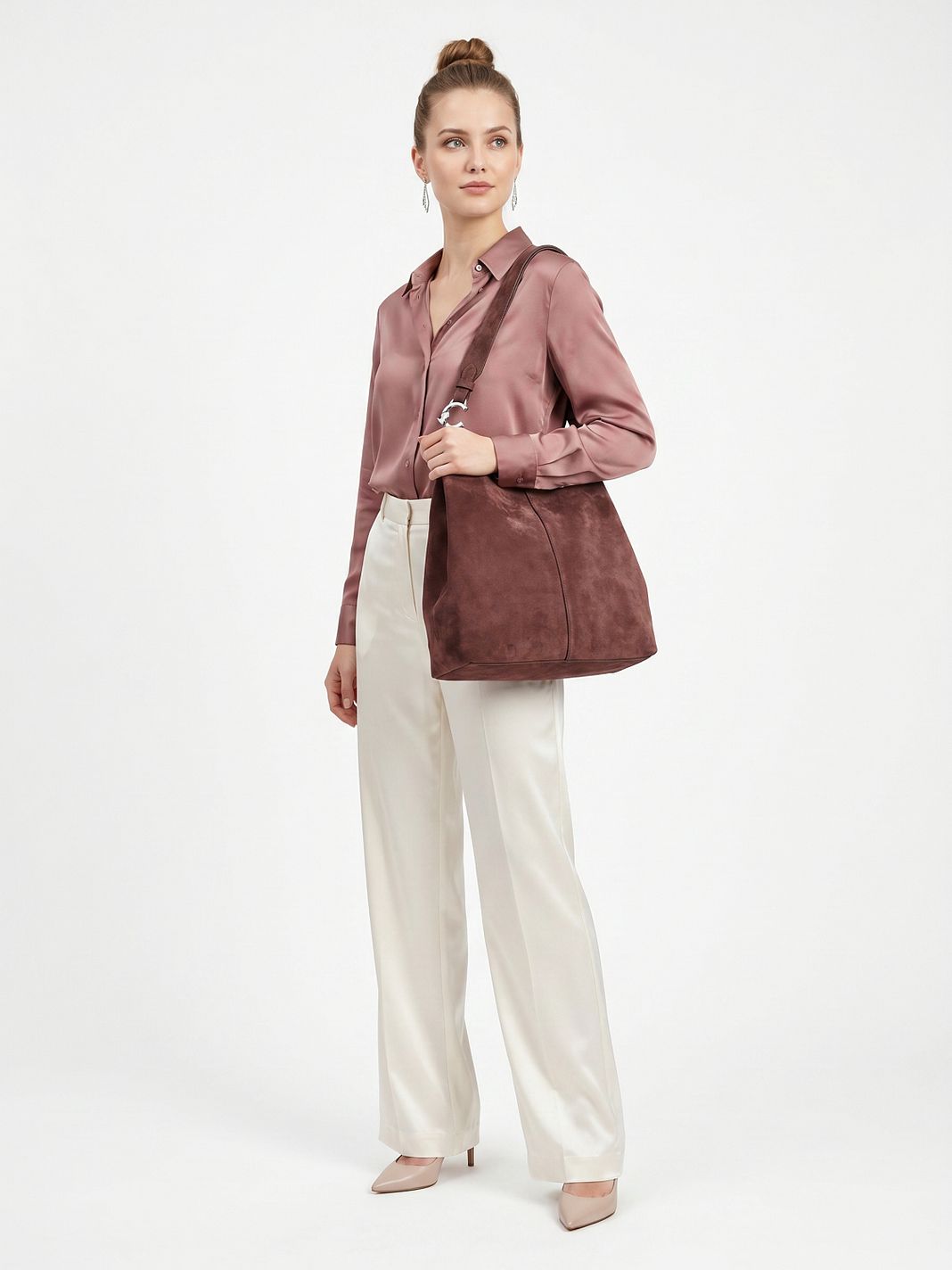 Coccinelle C-Easy Bolsa de hombro Piel natural 34 cm Coccinelle C-Easy Bolsa de hombro Piel natural 34 cm