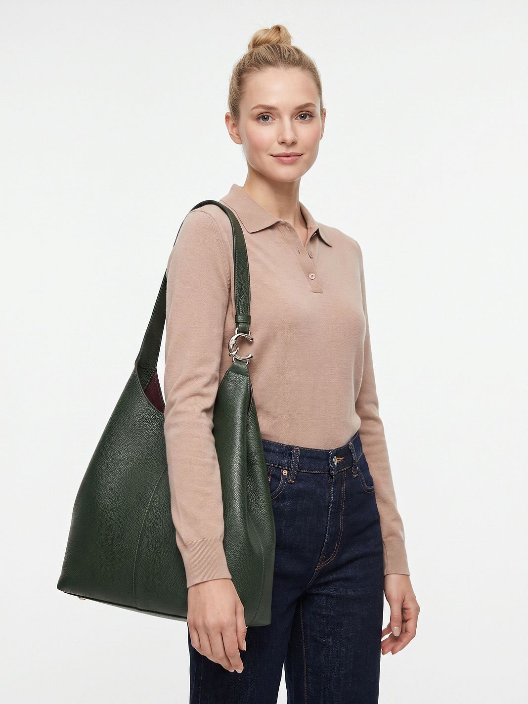 Coccinelle C-Easy Borsa a spalla Vera Pelle 34 cm Coccinelle C-Easy Borsa a spalla Vera Pelle 34 cm