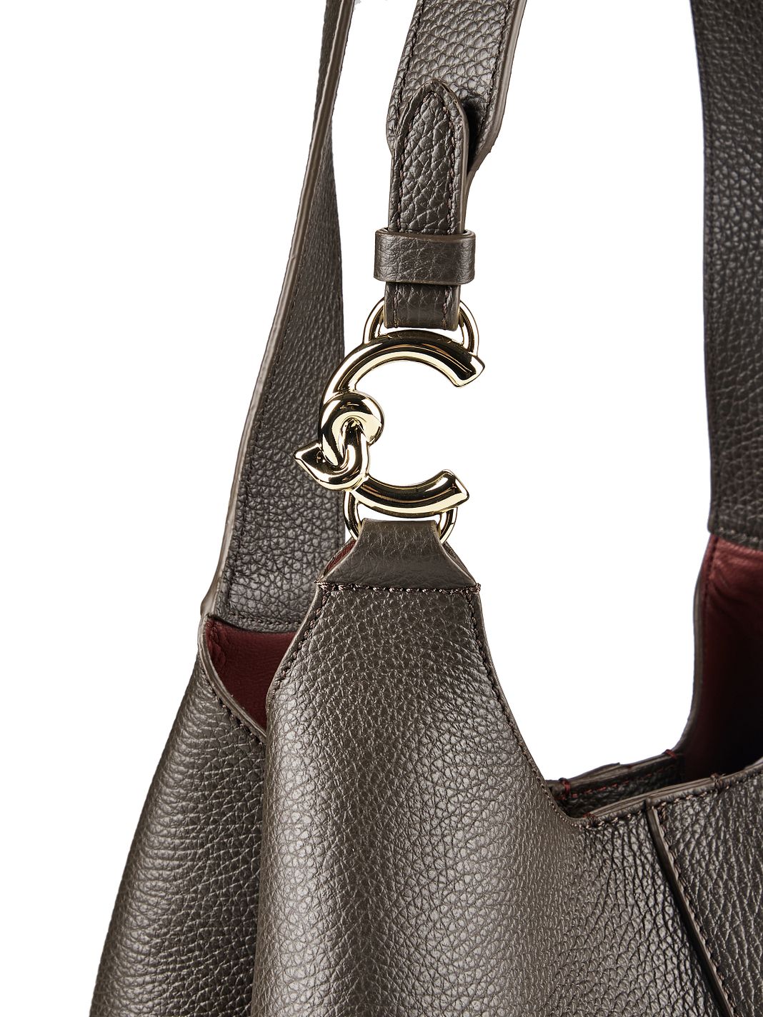 Coccinelle C-Easy Bolsa de hombro Piel natural 34 cm Coccinelle C-Easy Bolsa de hombro Piel natural 34 cm