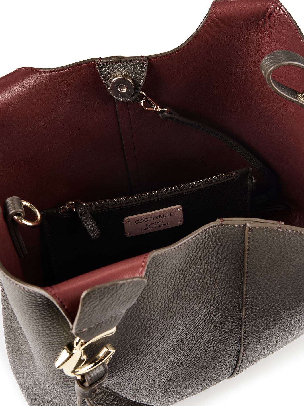 Coccinelle C-Easy Bolsa de hombro Piel natural 34 cm Coccinelle C-Easy Bolsa de hombro Piel natural 34 cm