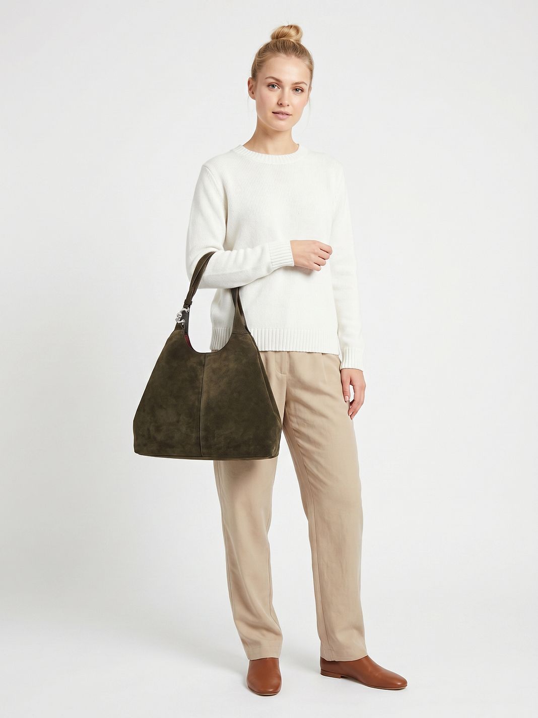 Coccinelle C-Easy Bolsa de hombro Piel natural 36 cm Coccinelle C-Easy Bolsa de hombro Piel natural 36 cm