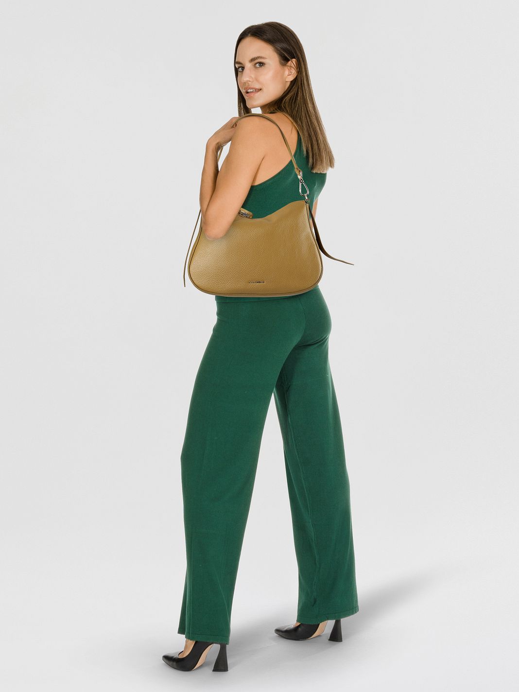 Coccinelle Nory Borsa a spalla Vera Pelle 30 cm