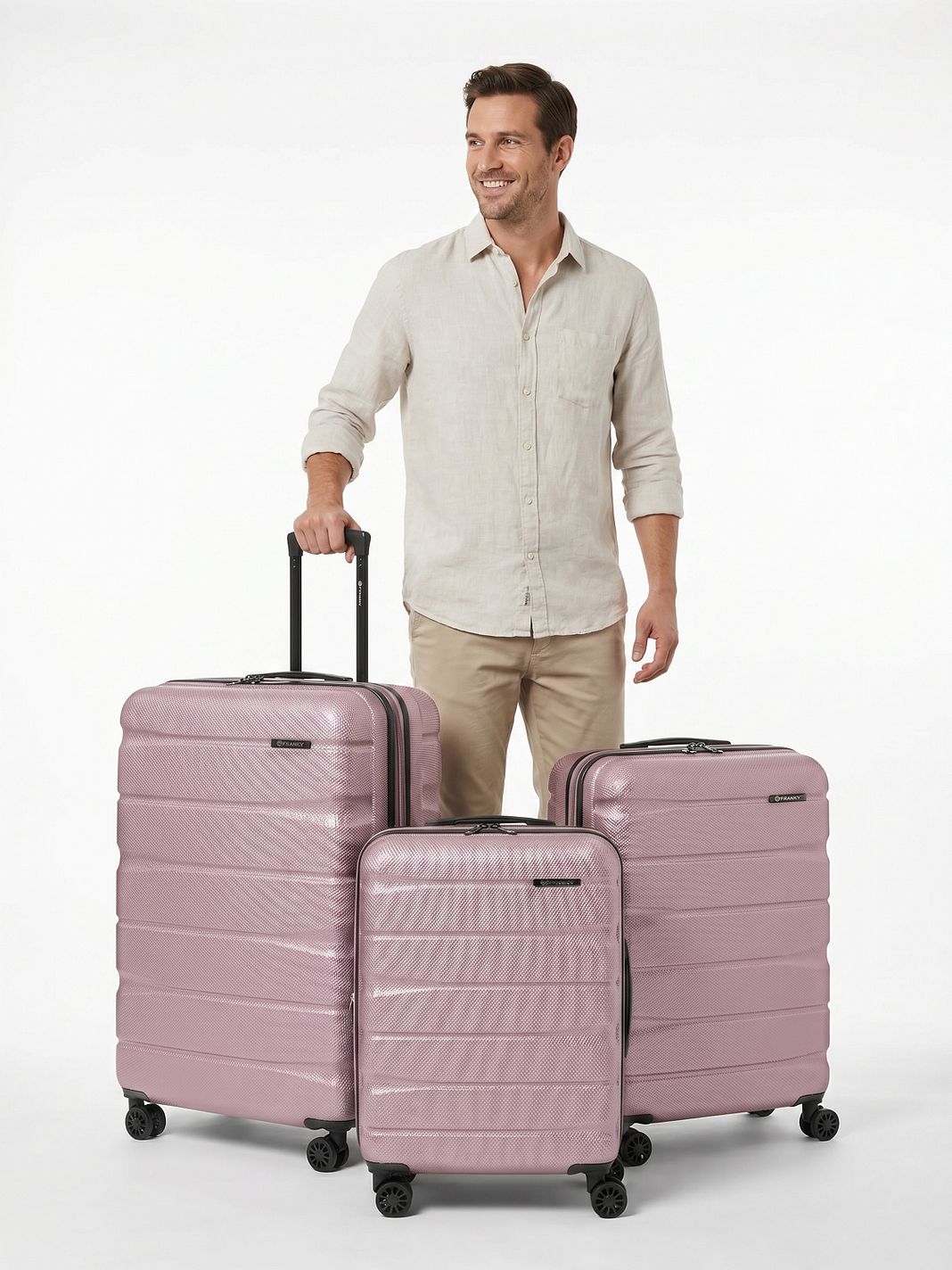 Franky Munich 4.0 4 ruote Set di valigie 3 pezzi espandibile Franky Munich 4.0 4 ruote Set di valigie 3 pezzi espandibile