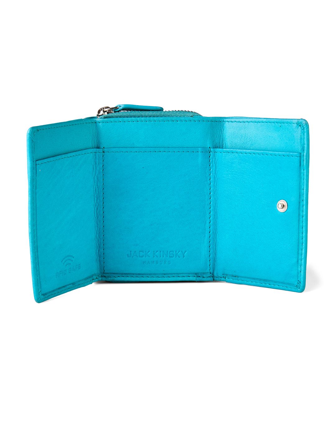 Jack Kinsky Aruba Portafoglio Protezione RFID Vera Pelle 10 cm Jack Kinsky Aruba Portafoglio Protezione RFID Vera Pelle 10 cm