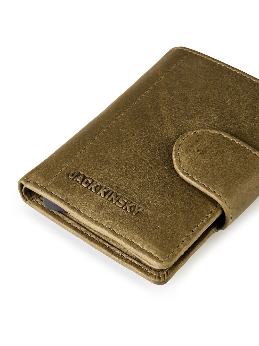 Jack Kinsky Aruba Portafoglio Protezione RFID Vera Pelle 10.5 cm